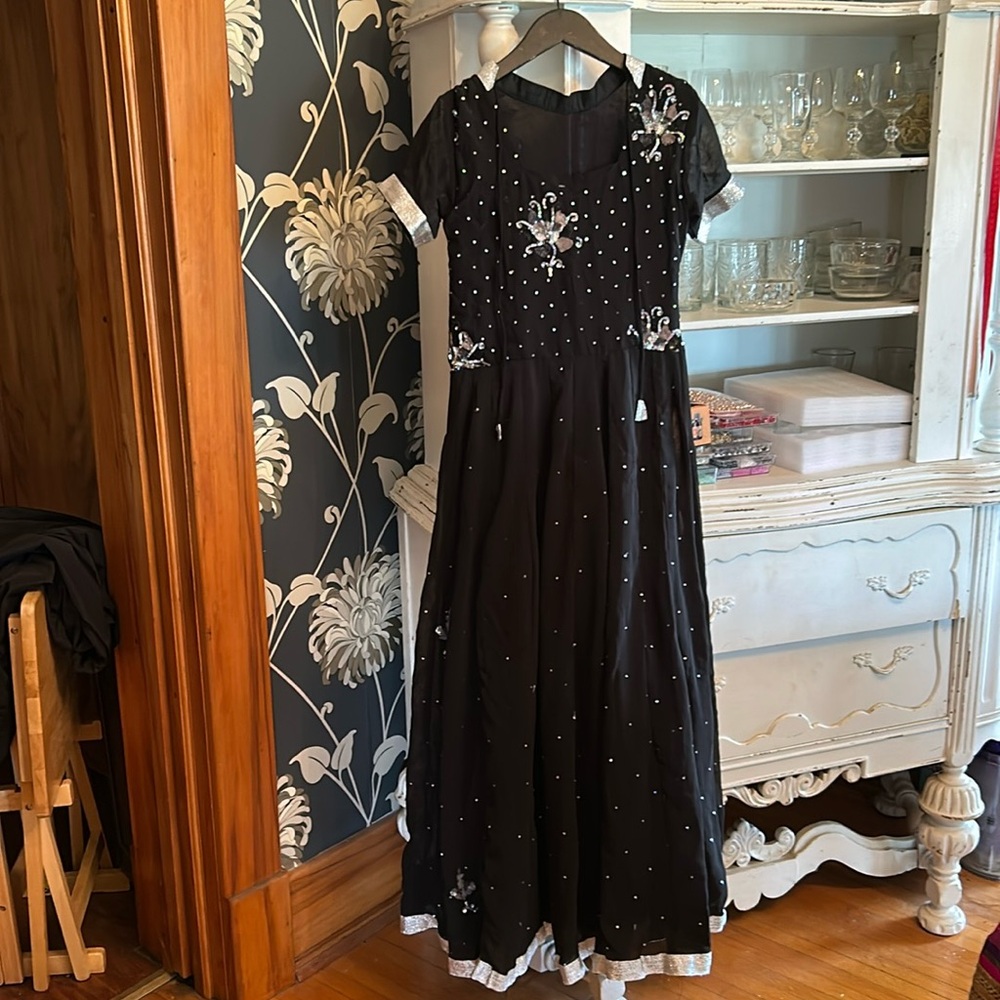 Fabulous bejeweled, maxi dress